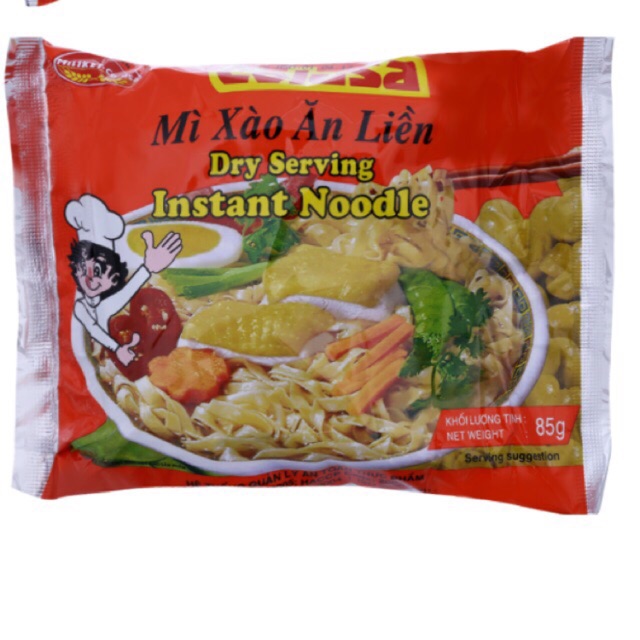 Thùng 30 gói Mì xào Colusa Miliket hương vị Gà gói 85g - có sẵn chính hãng