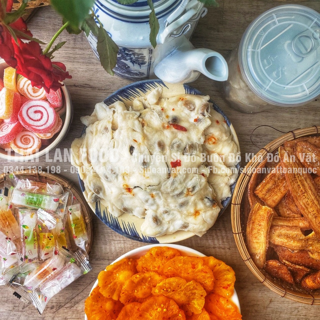 Mãng Cầu Sấy Muối Ớt Lon 500Gram &amp; Lon 300Gram