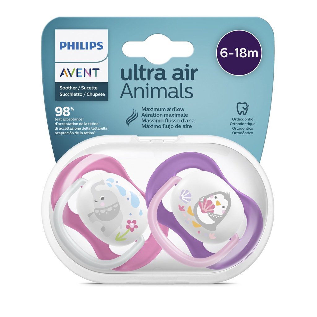 Núm ti Avent Ultra Air ti giả ngậm cho bé LAKIDS