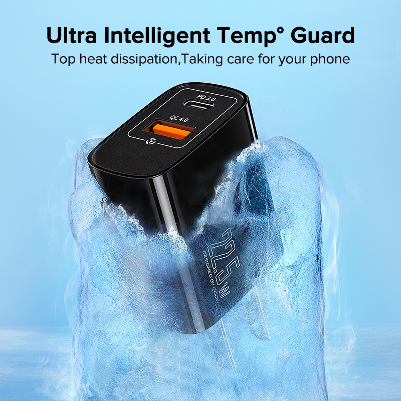 Bộ Sạc Nhanh QOOVI PD 20W Type C chính hãng Cho Huawai Samsug iPho