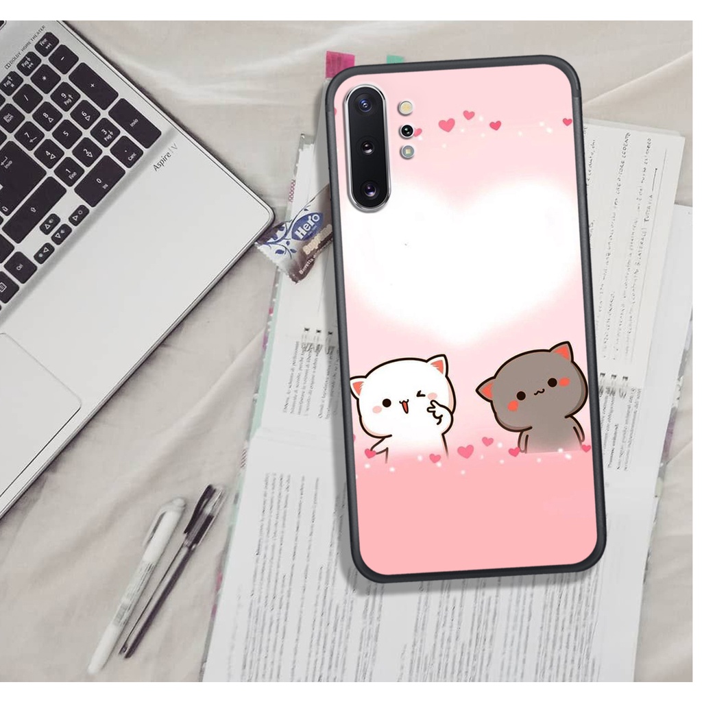 ỐP LƯNG SAMSUNG NOTE 10/NOTE 10 PLUS  ,  IN HÌNH GẤU MOCHI SIÊU ĐÁNG YÊU, NỀN CỰC ĐẸP.