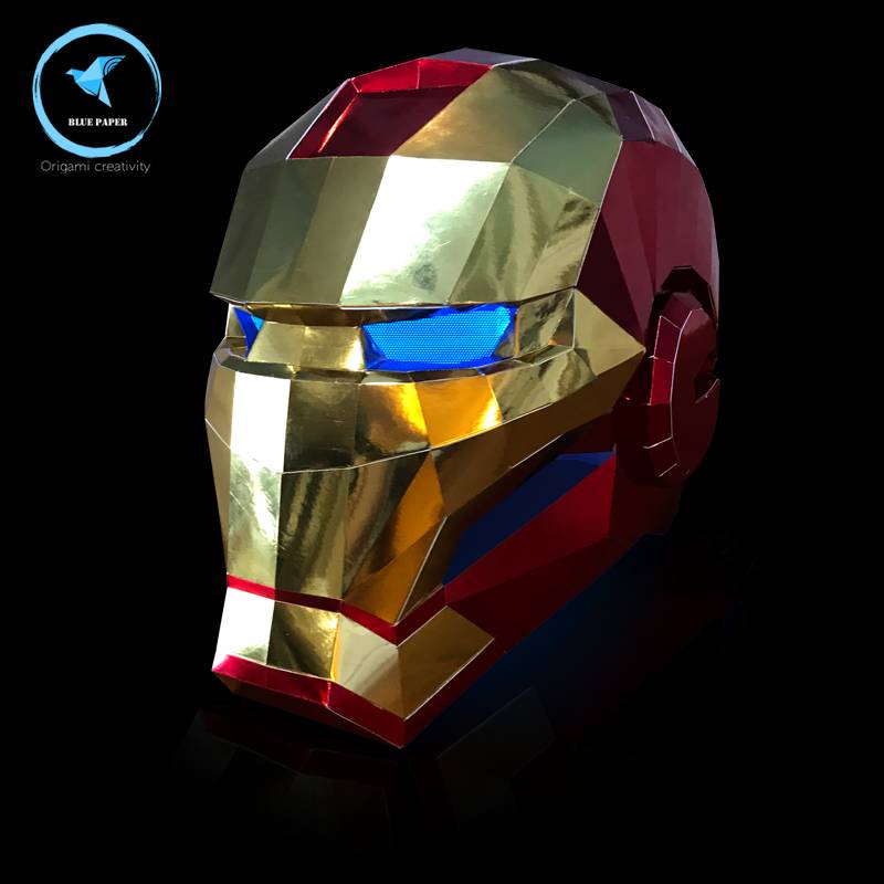 Mặt Nạ Hóa Trang Halloween Phát Quang Hình Đầu Người Sắt Độc Đáo