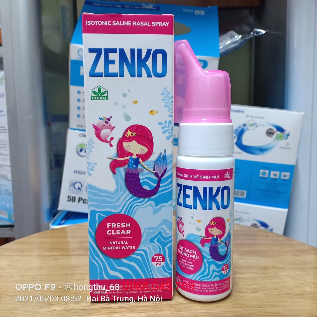 DUNG DỊCH VỆ SINH MŨI ZENKO chai 75ml