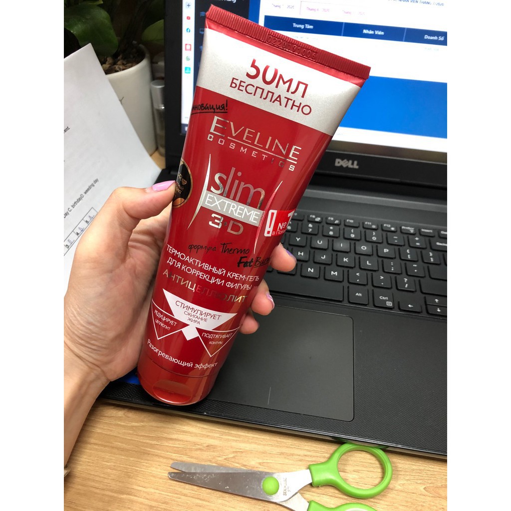 Kem tan mỡ eveline slim extreme 3D (màu đỏ) MP01 | BigBuy360 - bigbuy360.vn