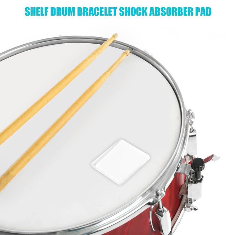 4Pcs/Card Snare Drum Mute Pad Transparent Silicone Drum Damper Mufflers Accessory (5 Set)