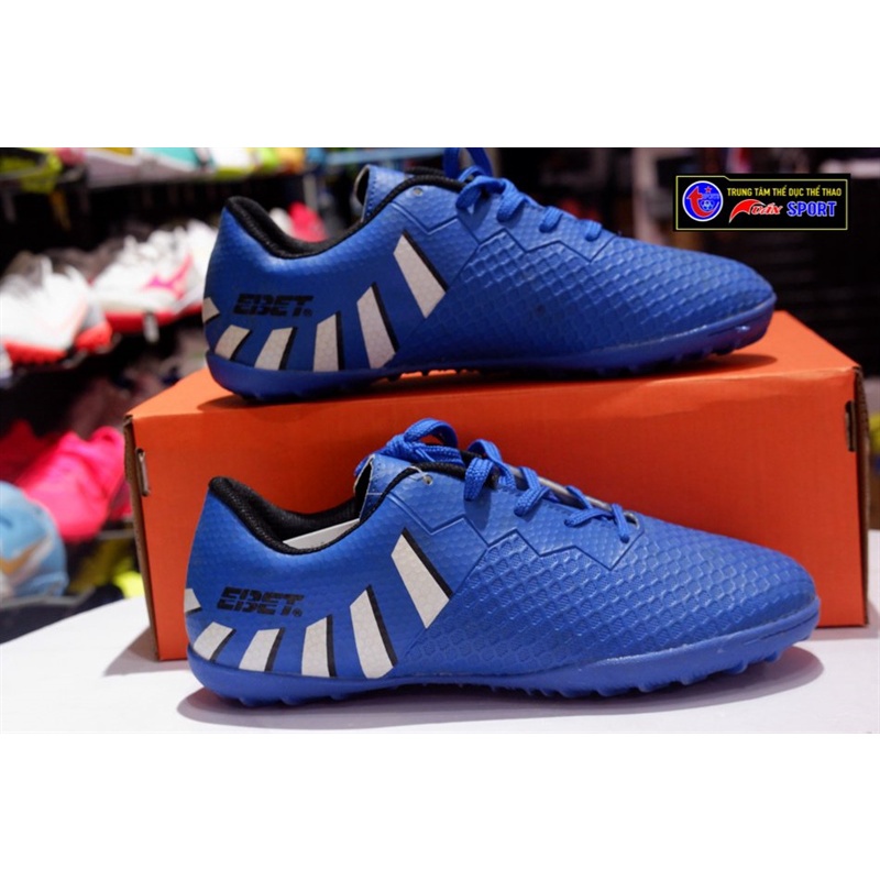 Giày đá bóng ebet - xanh sọc trắng(size38-44)