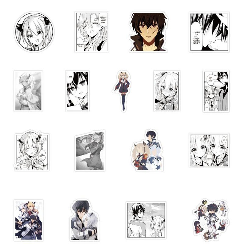 Z&M❀Những bộ phận Misfit of Demon King Academy-Series Stickers❀50Cái/Bộ Decal dán Anime Nhật Bản cho Đồ chơi