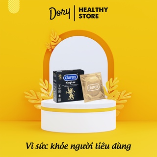 [Durex Che Tên] Bao Cao Su DUREX KINGTEX - Hộp 3 Condoms - Đơn Hàng Bảo Mật