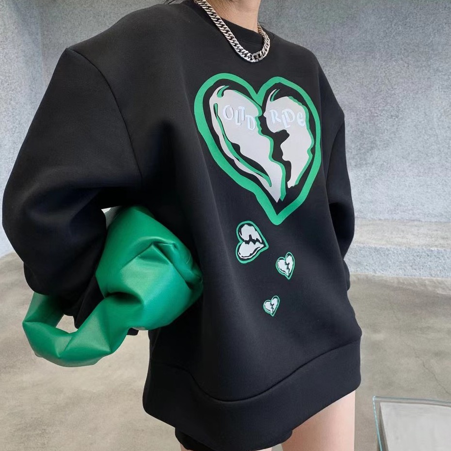 ÁO HOODIE HOẠ TIẾT TIM (A2195)