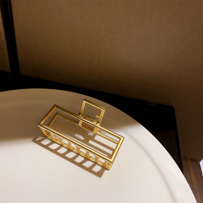 Kẹp Tóc Hợp Kim Thiết Kế Đơn Giản Phong Cách Hàn Quốc