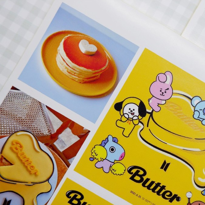 Set Sticker BTS Butter Dán Sổ - Bullet Journal Sticker - In Sắc Nét - Có Sẵn Keo Dán - Bền Màu - Chất Không Phai Màu