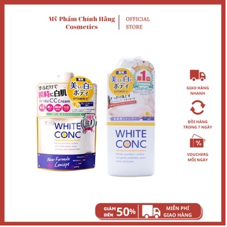 Giảm Giá _Sữa dưỡng thể trắng da nâng tone White Conc Vitamin C túi 200g Nhật Bản