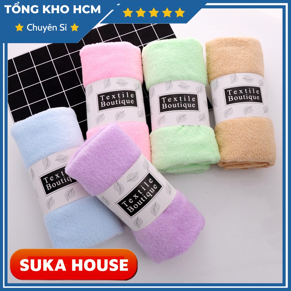 Khăn Lau Mặt Lông Cừu Hàn Quốc 29 x 48cm Mềm Mại Dùng Cho Mọi Loại Da SUKAHOUSE H200