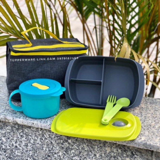 Tupperware - Bộ Hộp Cơm Dùng Trong Lò Vi Sóng Reheatable Divided