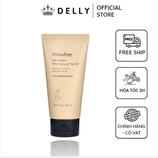 Sữa rửa mặt tro núi lửa,giảmmụn đầu đen, se lỗ chân lông Jeju innisfree [[ Hàng Chính Hãng  - Hàn Quốc]