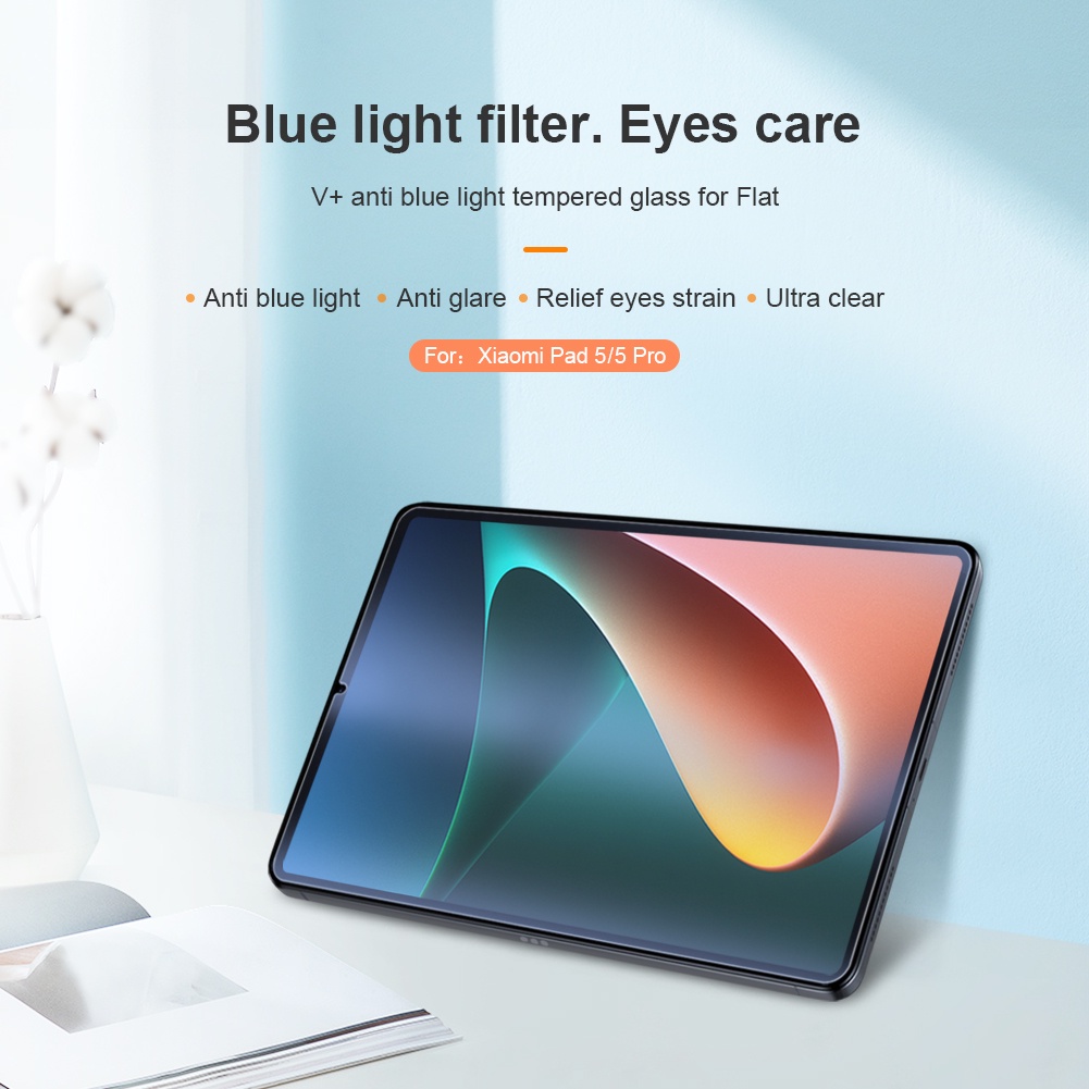 Kính cường lực Nillkin chống ánh sáng xanh V + 0.33mm 9H bảo vệ mắt cho Xiaomi Pad 5/5 Pro