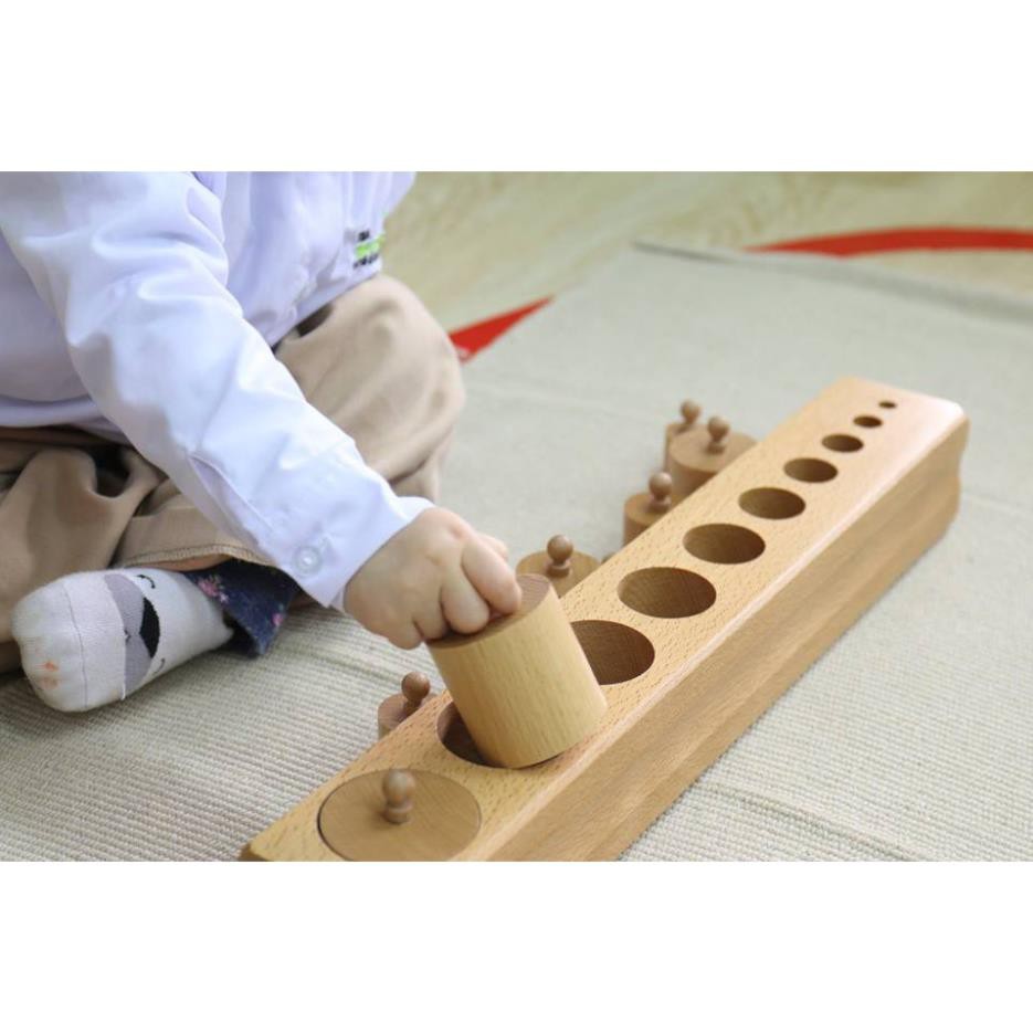 Bộ núm trụ Montessori - bản trường học