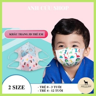Khẩu trang trẻ em 3d cho bé 0 - 3 tuổi