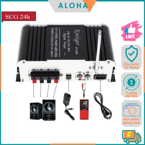 Amly Mini Karaoke Kaw-Kentiger HY 803, Âm Ly Chơi Nhạc Âm Thanh Cực Đỉnh, Hàng Nhập Khẩu