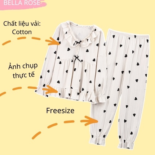 Đồ ngủ cute cao cấp phong cách tiểu thư Bella Rose QL2 | BigBuy360 - bigbuy360.vn
