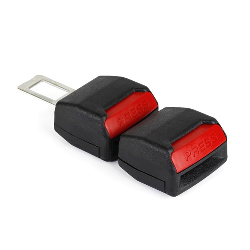 2 khóa kẹp đai an toàn màu đen dành cho xe hơi