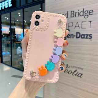Ốp Iphone ⚡️ 𝐅𝐑𝐄𝐄 𝐒𝐇𝐈𝐏 ⚡️ Ốp Lưng Điện Thoại Iphone Case Màu+ Móc thỏ