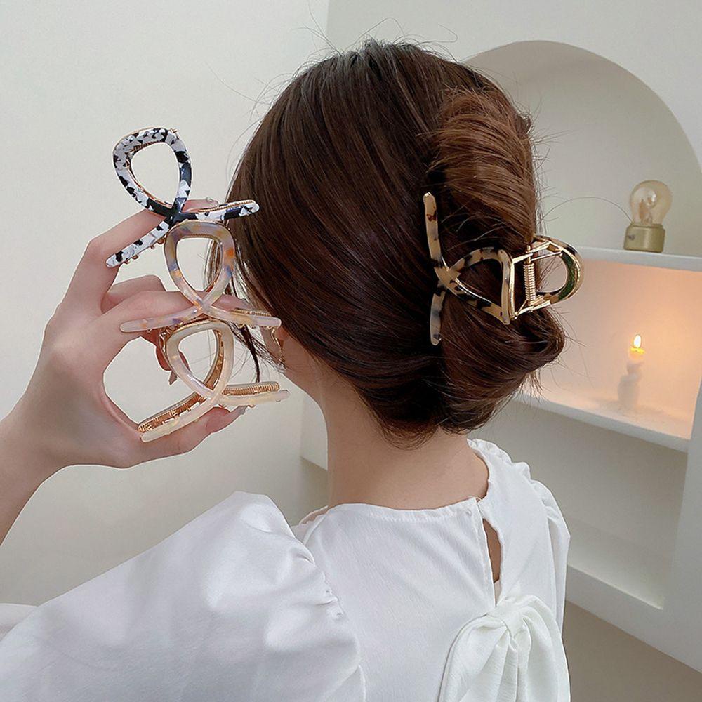 Kẹp Tóc Càng Cua WMES15H Phong Cách Cổ Điển Thời Trang Cho Nữ Giá Đỡ