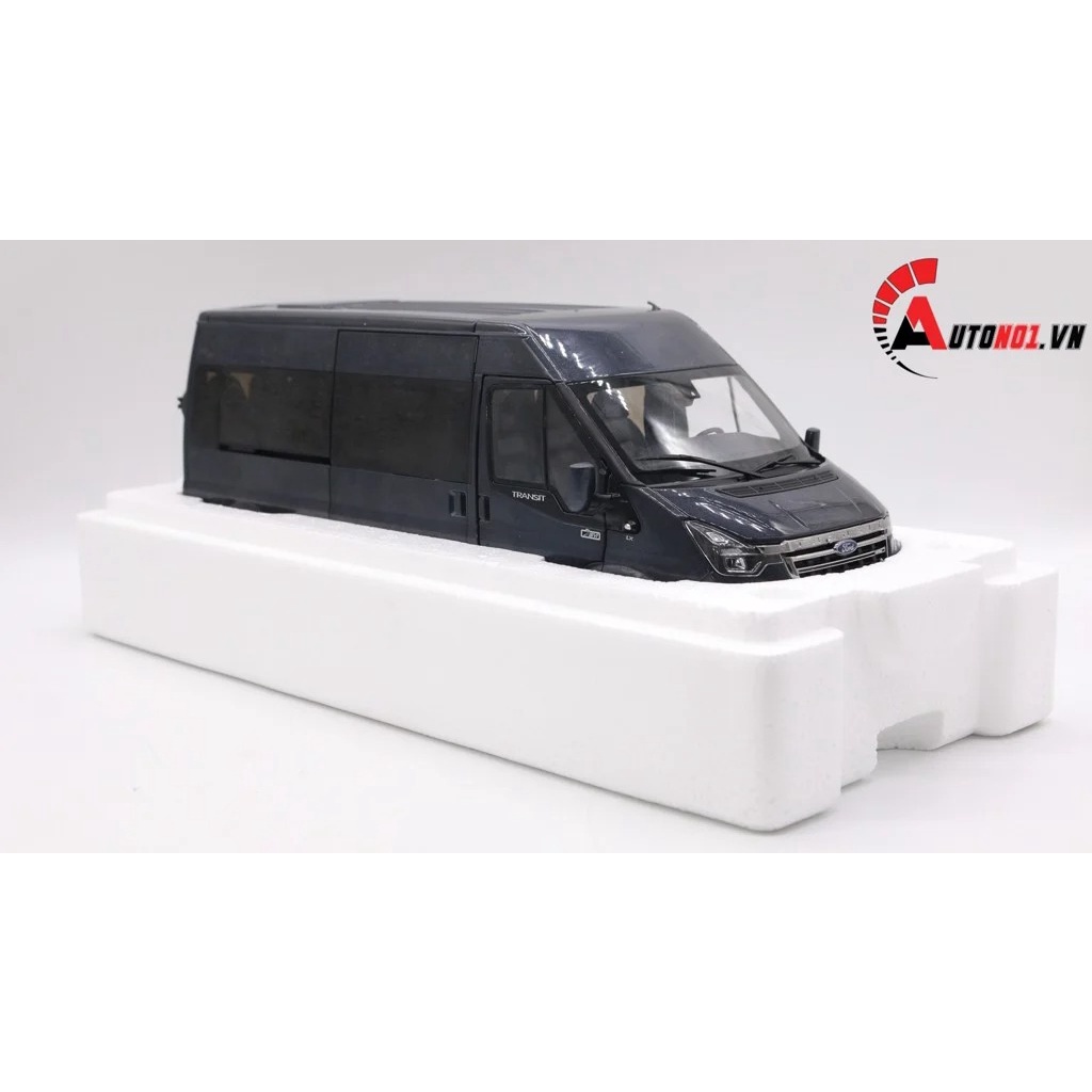 MÔ HÌNH XE FORD TRANSIT 16 CHỖ BLUE 1:18 PAUDI 2775