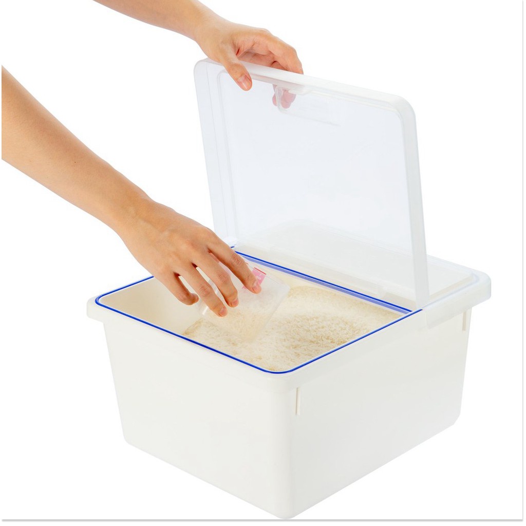 Thùng đựng gạo INOCHI cao cấp nắp bật dung tích 12Kg