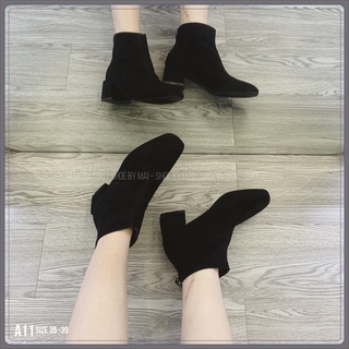 Giày boot da lộn, cá tính A11
