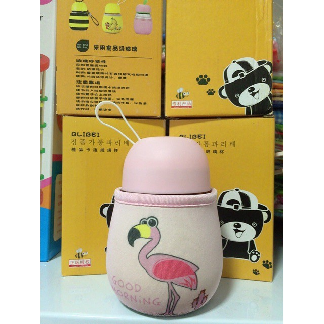 Bình ủ cháo giữ nhiệt thủy tinh mini cho bé