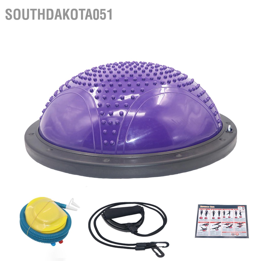 [Hàng HOT] Bóng Tập Cân Bằng Bosu Hình Bán Cầu Hỗ Trợ Tập Thể Dục Gym / Yoga Tại Nhà【Southdakota051】