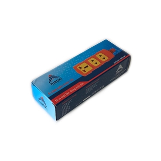 Ổ cắm chịu tải cam HINOKI - ổ 3, ổ cắm siêu chịu tải 6000W có 3 lỗ cắm