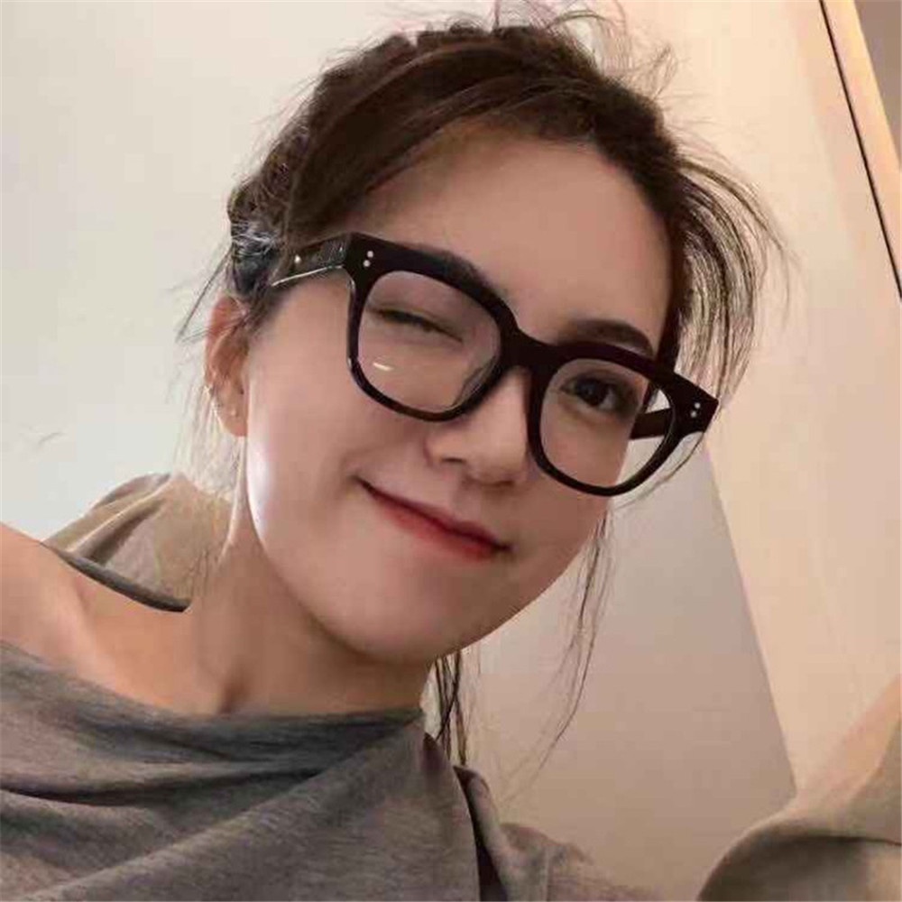 Mắt Kính Gọng Vuông PC Chống Ánh Sáng Xanh Thời Trang Cổ Điển Cho Cặp Đôi