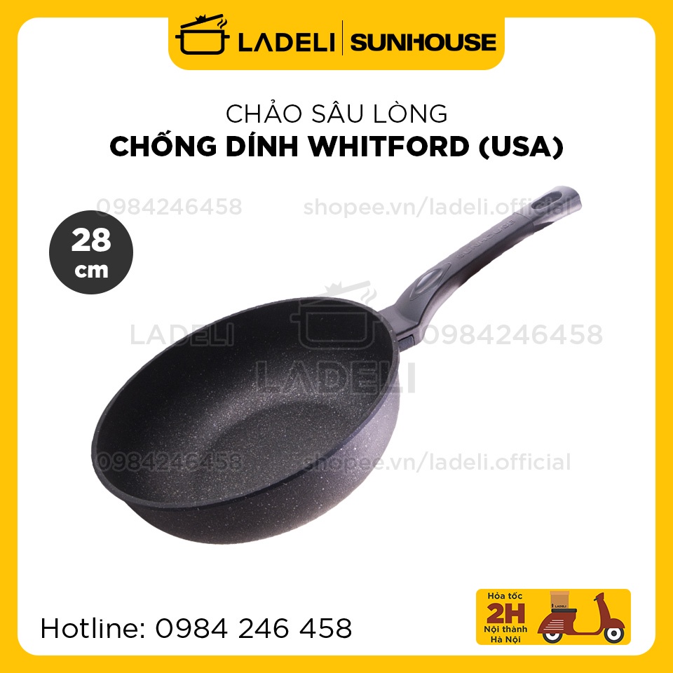 Chảo đá sâu lòng SUNHOUSE SBDS28 size 28cm