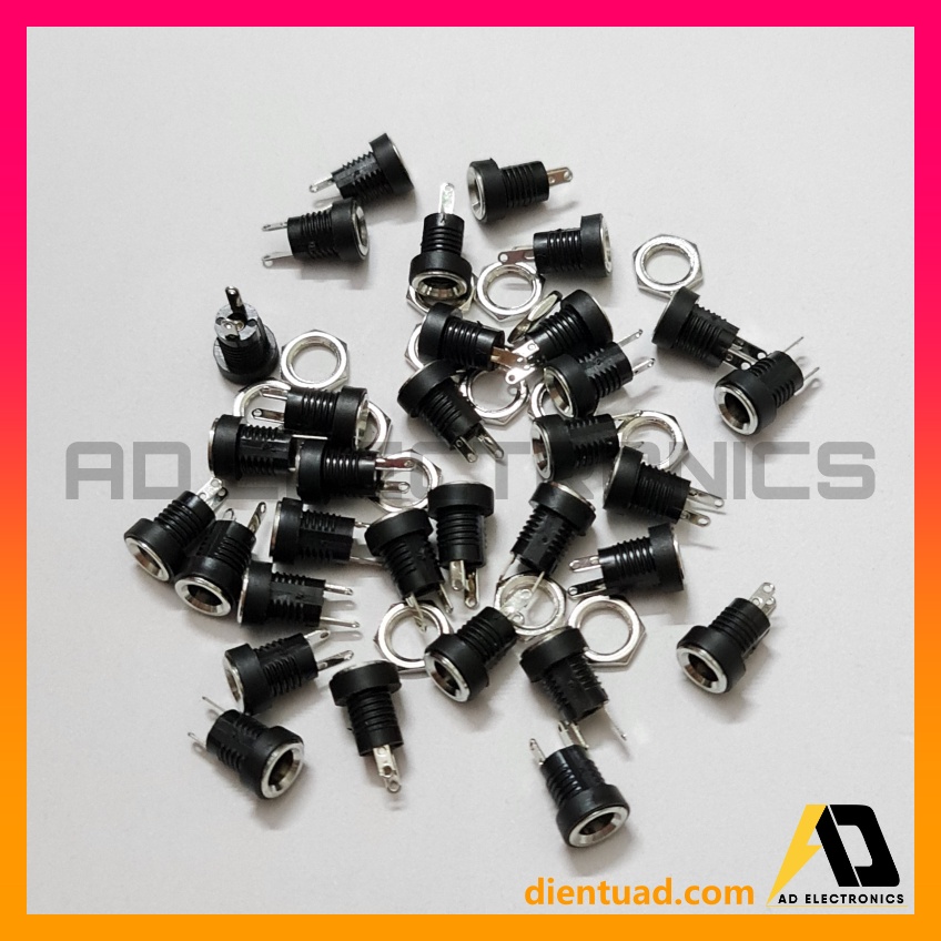 Jack Sạc nguồn DC - 022B kích thước 5.5 x 2.1 mm