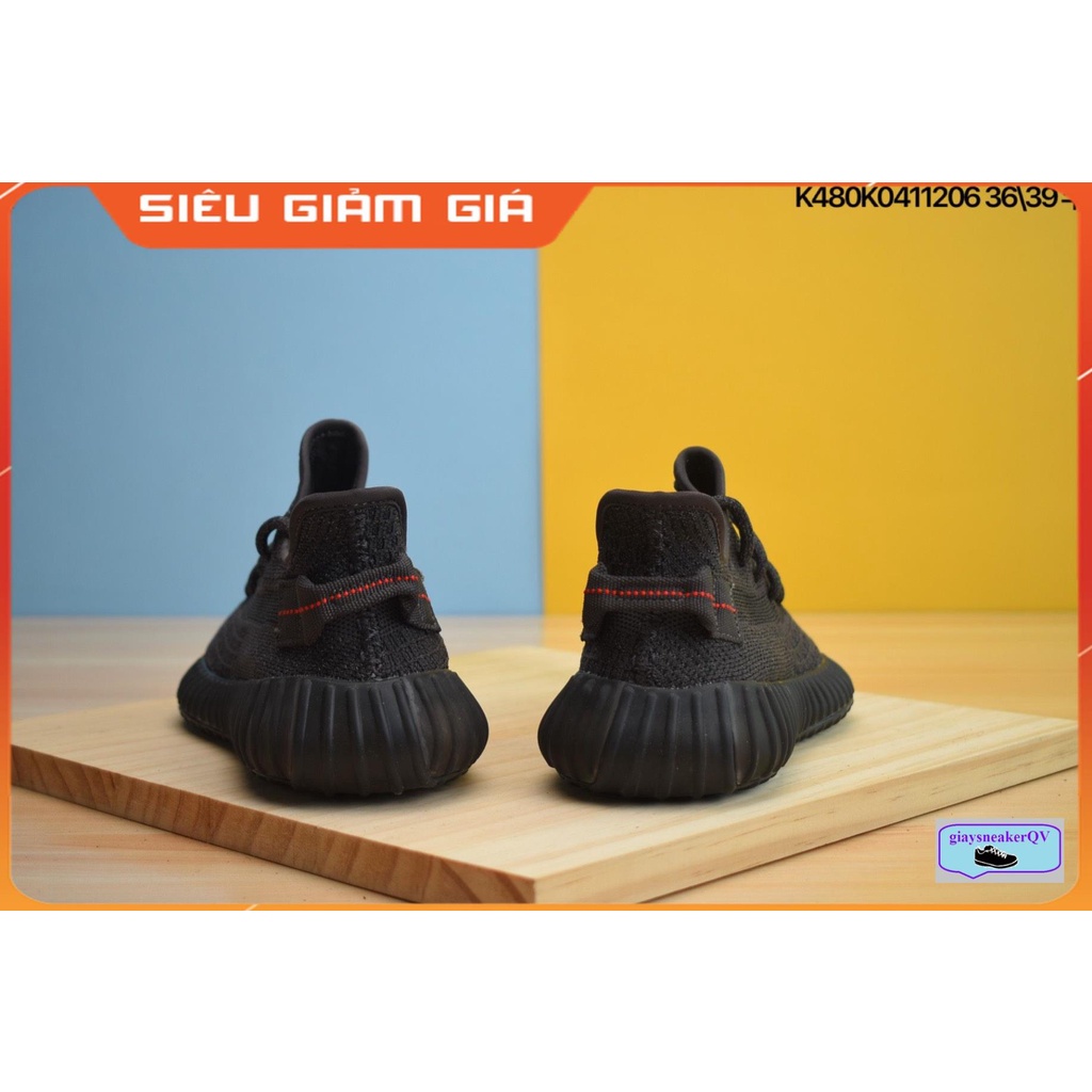 Giày thể thao sneaker YZ 350 V2 Black Reflective full đen siêu đẹp, giày yeezy cá tính dành cho nam nữ