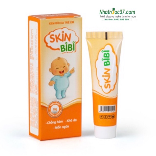 Kem bôi da Skin bibi giúp bảo vệ da, ngăn ngừa hăm tã, mẩn ngứa do côn trùng, dưỡng ẩm cho da em bé
