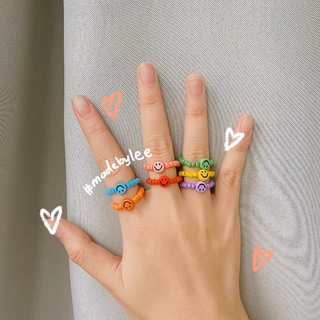 Nhẫn hạt cườm Mặt cười