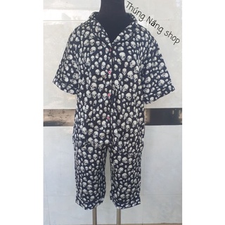 Pyjama Lửng Lụa Satin Xịn, Quần Có Túi