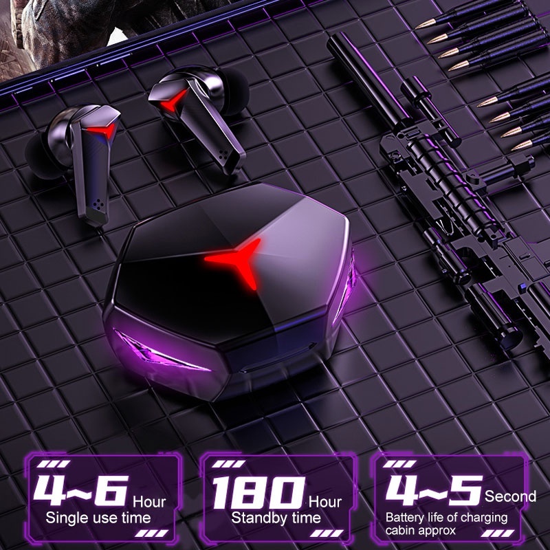 Tai Nghe Chơi Game Bluetooth Không Dây 5.1 Âm Bass Chống Ồn