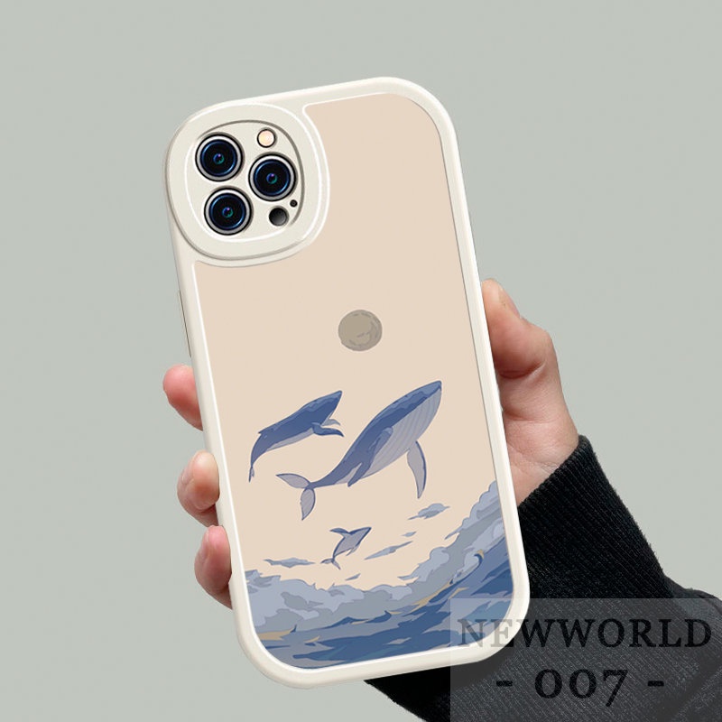 Ốp Điện Thoại Mềm In Hình Cá Voi Cho Xiaomi Redmi 9A 9C 9T 10 10C Note 8 Pro 9 10 11 Pro Note 9S 10 10s 11 11s POCO X3 NFC M3