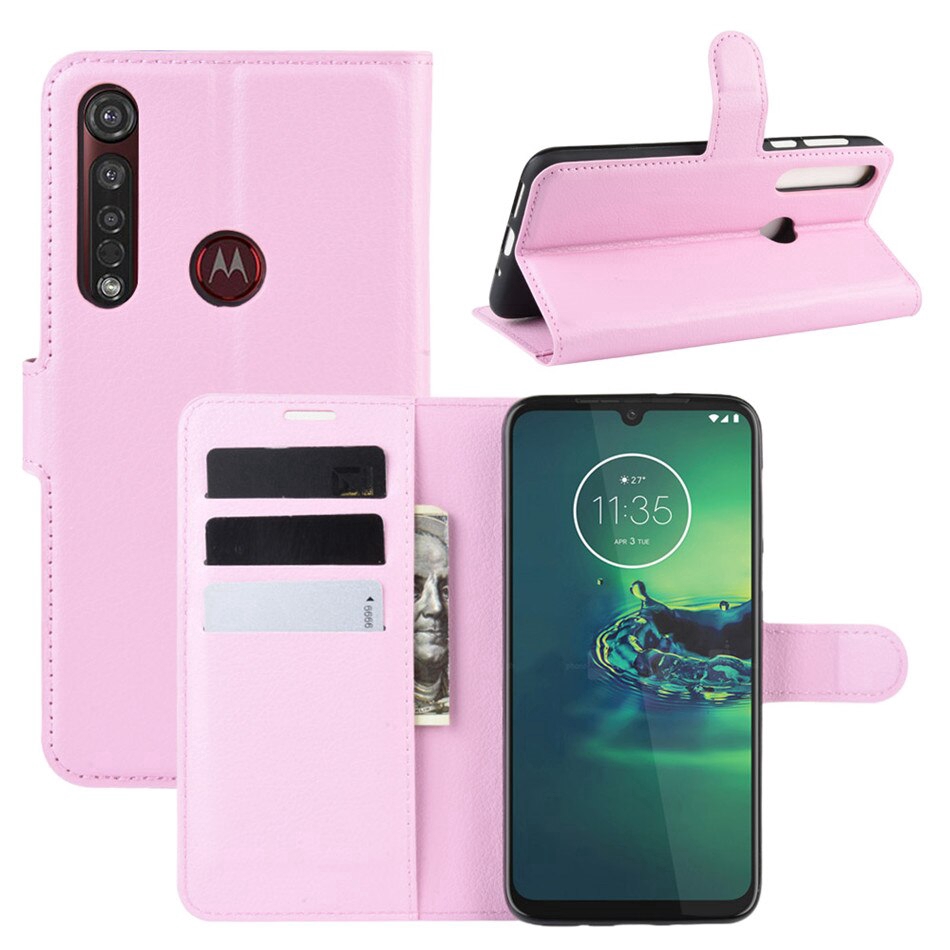 Bao da điện thoại dạng ví dành cho Motorola Moto G8 Plus E6 Moto One Macro One Vision Action Lenovo Moto One Zoom Power