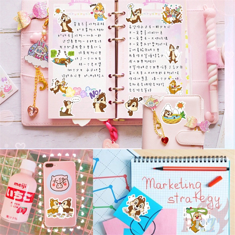 ❉ Chip &amp; Dale - Series B Disney Stickers ❉ 40Pcs/Set DIY Decals Stickers for Diary Laptop Scrapbooks Skateboard