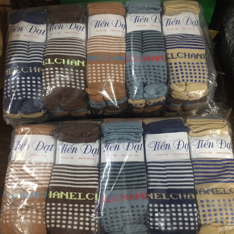 10 đôi vớ cotton gối Tiến Đạt