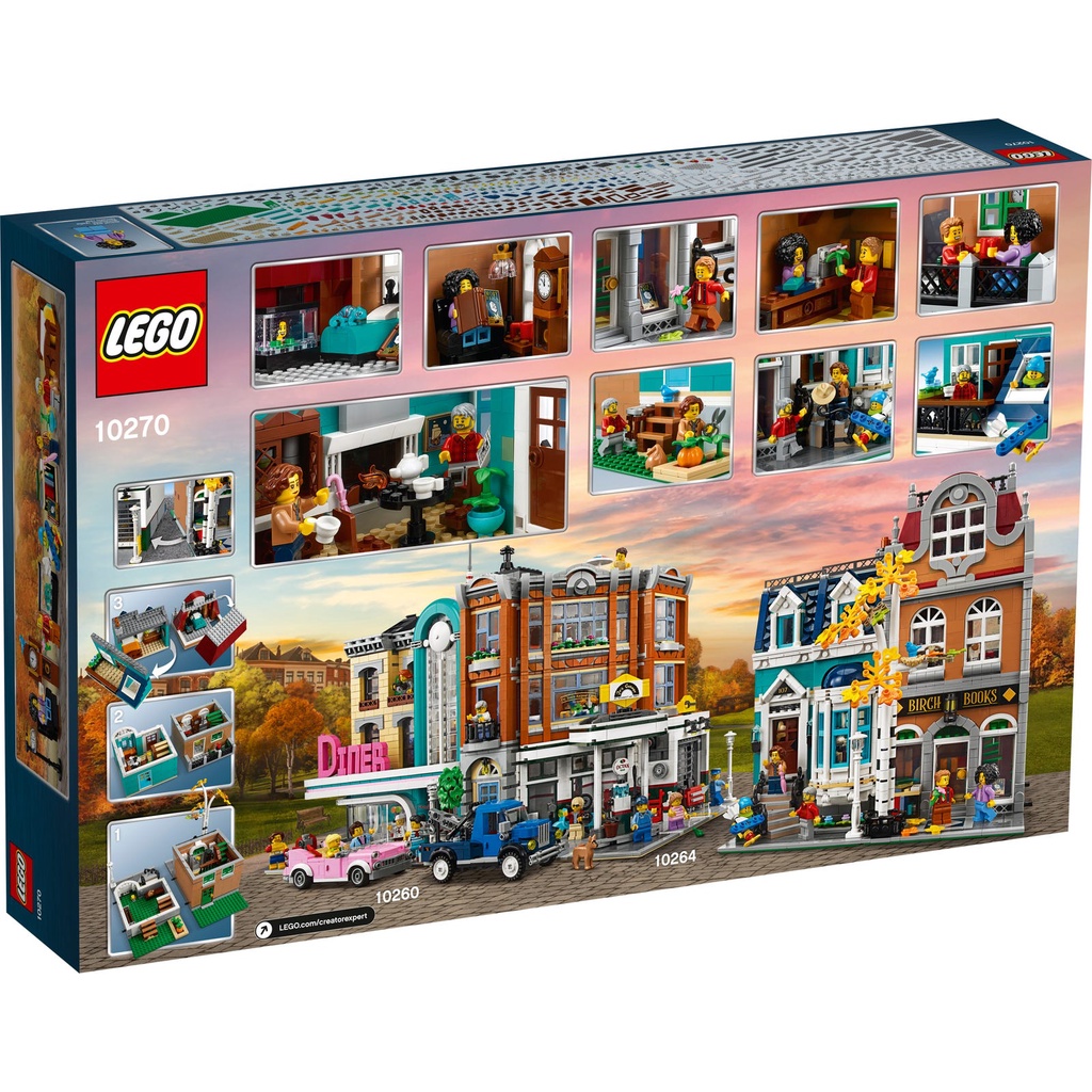 Mô hình LEGO 10270 Creator Expert Modular Buildings Bookshop - Cửa Hàng Sách