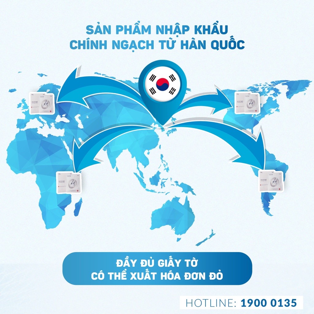 MẶT NẠ GIẤY TINH CHẤT HYDROGEN FIT MY SKIN, CẤP ẨM CHUYÊN SÂU, PHỤC HỒI DA, MỜ THÂM NÁM