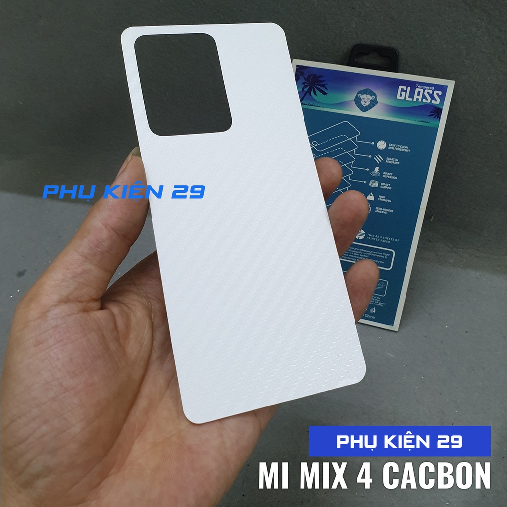 Combo dán kính chống xước Camera, dán lưng 3D vân Cacbon