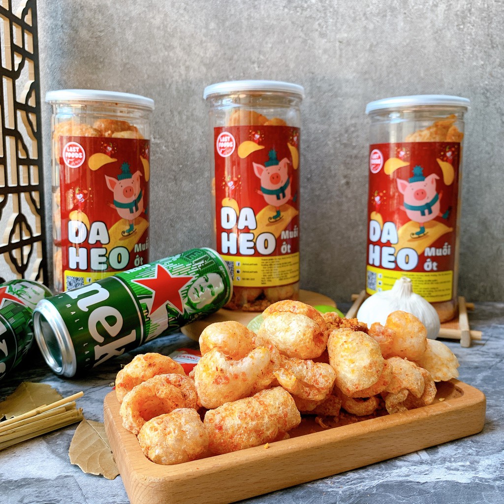 Da heo muối ớt 150gr , ăn vặt LASTFOODS Hà Nội , ăn vặt ngon rẻ cùng đặc sản các vùng miền