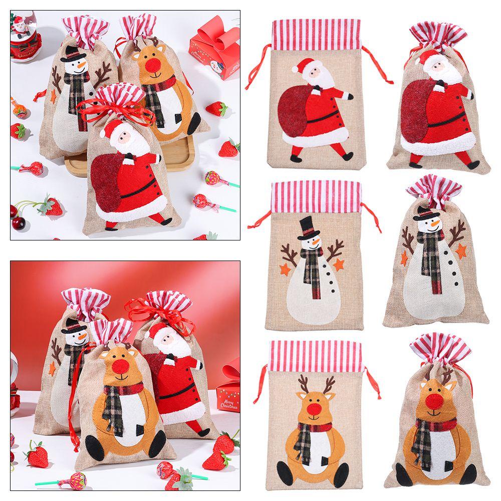 PINEVN Túi Đựng Kẹo Giáng Sinh Hình Ông Già Noel